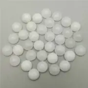 Wholesale 100pcs 10mm Natural White Jade Stone Round CAB CABOCHON Beads Jewelry