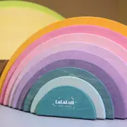 LaLaLull Australia® Wooden Semicircle 11Pcs - Macaron