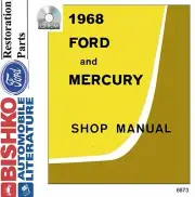 1968 Ford Galaxie LTD Mercury Shop Service Repair Manual Book Engine Drivetrain