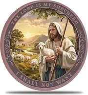 The Lord is My Shepherd Christian Challenge Coin - 3D Engraved Spiritual Protection Collectible, Christian Gift for Faith, Courage & Biblical Inspiration (Pack of 1)