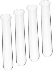 PHENOFICE 4Pcs Test Tube Vases for Flowers Transparent Hydroponic Propagation Tubes Small Plant Terrarium Vases for Home Decoration Space Saving Desktop Planters