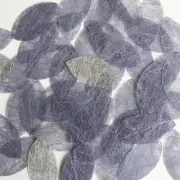 Navette Leaf Sequin 1.5" Lilac Lavender Silky Fiber Strand Fabric Paillettes