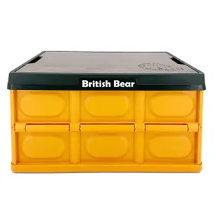 【British Bear 英國熊】木紋桌折疊收納箱30L(Y-150M)