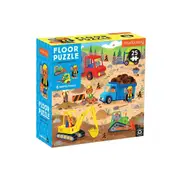 25pc Mudpuppy Floor Jigsaw Puzzle 56x56cm Construction Site Kids Game 2y+