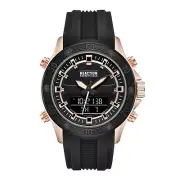 Kenneth Cole Reaction Men's Analog Digital Watch Silicone Strap KRWGP7004802