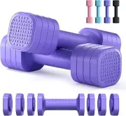 Adjustable 4-in-1 Dumbbell Set for Women – Soft Grip Hand Weights for Home Gym