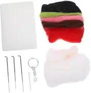 TEHAUX 1 Set Felting Starter Kit Needles Felting Kit Felting Needle Kit Beginner Supplies Small Making Needle Felting Kit Punch Needle Kit Craft Kit Wool