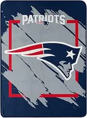 NORTHWEST ENTERPRISES NFL 46x60 Dimensional Design Micro Raschel Throw Blanket (New England Patriots)