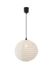 Tamarind 400mm Round Handcrafted Linen Shade Only in Ivory