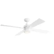 LIJA 52" Indoor Ceiling Fan in White