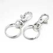 5 Key Chain Rings with Large Lobster Swivel Clasp 36mm x 15mm - FD529