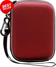 Red EVA Case WD My Passport Ultra Elements HDD 1TB-5TB Shockproof