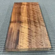 CW319 Curly Claro Walnut Billet Block Carving Craft Knife Handle Game Call 13.4"