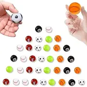 36 PCS Basketball Fidget Spinner, Sports Stress Balls, Treasure Box Toys for Classroom Prizes, Soccer Balls Party Favors for Basket, Egg Fillers