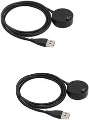 DOITOOL 2pcs Fenix5 Charging Cable USB Cables Data Cable Charging USB y Cable Travel Accesories USB Charging Cable USB Charging Cord Cable Charger USB USB Cable Plastic Black