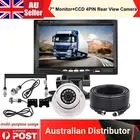 Caravan 4PIN Rear View 7" Monitor+ CCD Reversing Camera+ Trailer Suzy Coil Cable