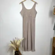 PrAna Lata Beach Dress Willow Linea Womens Large Scoop Neck Built In Bra Stretch