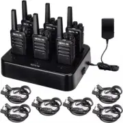 RT68 Walkie Talkies with Earpiece, Portable FRS Two-Way Radios Rechargeable