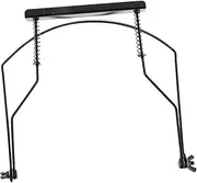 SUPVOX 10-hole Harmonica Stand Harp Neck Mount Adjustable Metal Neck Holder for Wind Instruments Portable Harp Support
