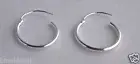 925 Sterling Silver 15mm 16mm Small Hinged Hoop Sleeper Earrings Nose WIRE GIFT