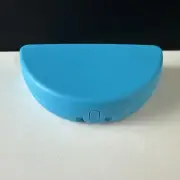Tupperware Folded Lunch Keeper Half Circle Sandwich snacks empanadas blue new