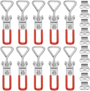 10 Piece Toggle Latch Clamp Silver Stainless Steel Quick Release Hand Tool Toggl