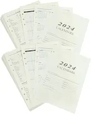 HOODANCOS Daily Planner Inserts 2 Books of English Notebook Papers for Writing Journaling and Note-taking