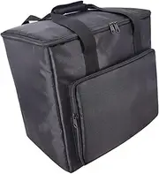 FVDPWYE Desktop Computer Travel Tote Bag Oxford Cloth Reinforced Handle Strap Black Internal Removable Divider Storage Bag Dustproof, 38x26x40cm