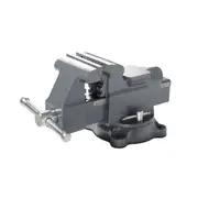 Industrial AVS-125 Bench Vice with 5-Inch Jaw Width and 120° Swivel Base