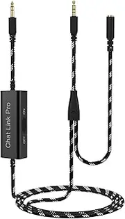 Lusgawer Chat Link Pro Cable for Elgato HD60 S/S+,HD60PRO Capture Card, HD60 S+ Chat Link Pro Cable Compatible with Elgato HD60,HD60S,H60Pro,Elgato HD60 X, Xbox One, PS4 and PS5 Switch(Black,8.8ft)