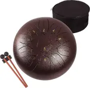 Steel Tongue Drum - 11 Notes 12 inches - Percussion Instrument -Handpan Drum....