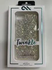 NIB casemate Twinkle iphone 6/6s/7/8 gold silver hard case