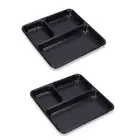 Melamine Plate with 3 Compartments -8 inch ( Pack of 2)