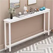 NJDQFA Console Table Entry Table, Narrow Wooden Sofa Table with Assembleable Frame, Ultra-Thin Sofa Table for Living Room, Kitchen, Bedroom,H 70 * 20cm/27.6 * 7.9″