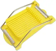Luncheon Meat Slicer Slicer Cuts Luncheon Meat Slicer Cuts Boiled Egg Fruit Soft Cheese Slicer Cutter Cuts 11 Slices,Stainless Steel Wire Egg Slicer for fruit,Onions,Soft Food (Yellow, 22*12.5*5CM)