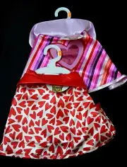 Whisker City Valentines Day Cat Cape XO Yeah Size Medium