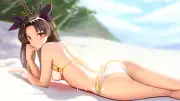 Anime ishtar fate series fategrand order girls bikini Playmat Game Mat Desk