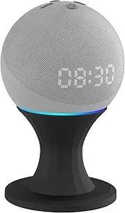 Amazon Exclusive Brand, Alexa Echo Dot 4 JZT01 Tabletop Holder, 4th Generation, Cable Storage, Tabletop Holder, Stand, Storage Stand, Accessory Stand, Accessories, Space Saving, Easy to Operate, Black