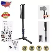 360° Rotatable Camera Monopod - Extendable Aluminum, 20-66inch Adjustable