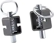 Wswqop Weldable Spring Bolt Lock with Single Tube, Portable, Compact, Metal, Universal, Professional, Bolt, Trailer Latch, 2 pieces
