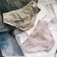 在飛比找蝦皮商城優惠-歐風蕾絲 透明網紗款 24H出貨 透氣內褲 性感內褲 B60
