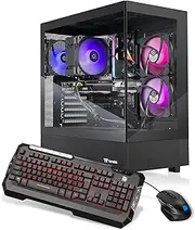 Thermaltake LCGS Vista i460 Gaming Desktop (Intel® Core™ i5-14400F, ToughRam 16GB DDR5 5600MT/s RGB Memory, NVIDIA® GeForce RTX™ 4060, 1TB NVMe M.2, WiFi, Windows 11) V27B-B760-460-LCS