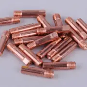 20pcs MB-15AK MIG/MAG Welding Torch Contact Tip 0.9 x 24mm Copper Gas Nozzle New