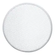 Pizza Screen, 14" Round Pizza Baking Screen with Holes, Silver Tone