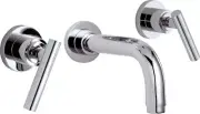 California Faucets TO-V6602-7-SN Lavatory Faucet Wall Mounted 7" SATIN NICKEL