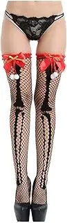 [LANGZDHE] Stockings for Women,Women's Hold-Up Fishnet Stockings, Sexy Stockings, Thigh High Stockings, Lace Stockings, Transparent High Hold-Up Stockings, Silk Stockings