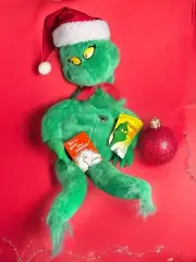 Vintage Macys Christmas Grinch Plush Green Limited Edition 27" Toy Dr Seuss NWT
