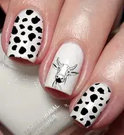 Cow & Cattle Nail Art Decal Sticker