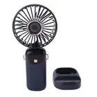 Portable Table Fan USB Rechargeable Portable Handheld Fan 5 Speeds With Base