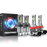 For Mitsubishi Mirage Hatchback 4-Door 2014-2021 LED Headlight & Fog Light Bulbs (for: Smart)